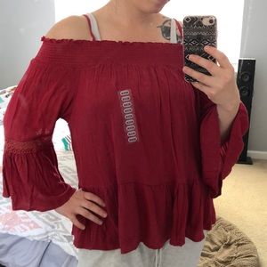Off shoulder shirt